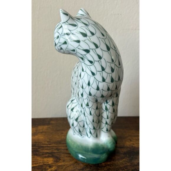 vintage andrea by sadek fish net kitty cat figurine / New - Picture 5 of 8